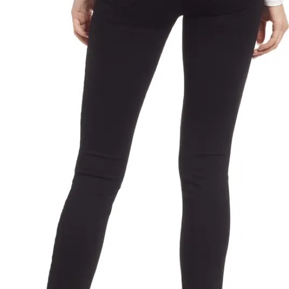 Paige Hoxton Ripped Raw Hem Skinny Jeans in DARK SHADOW DESTRUCTED - Picture 5 of 7